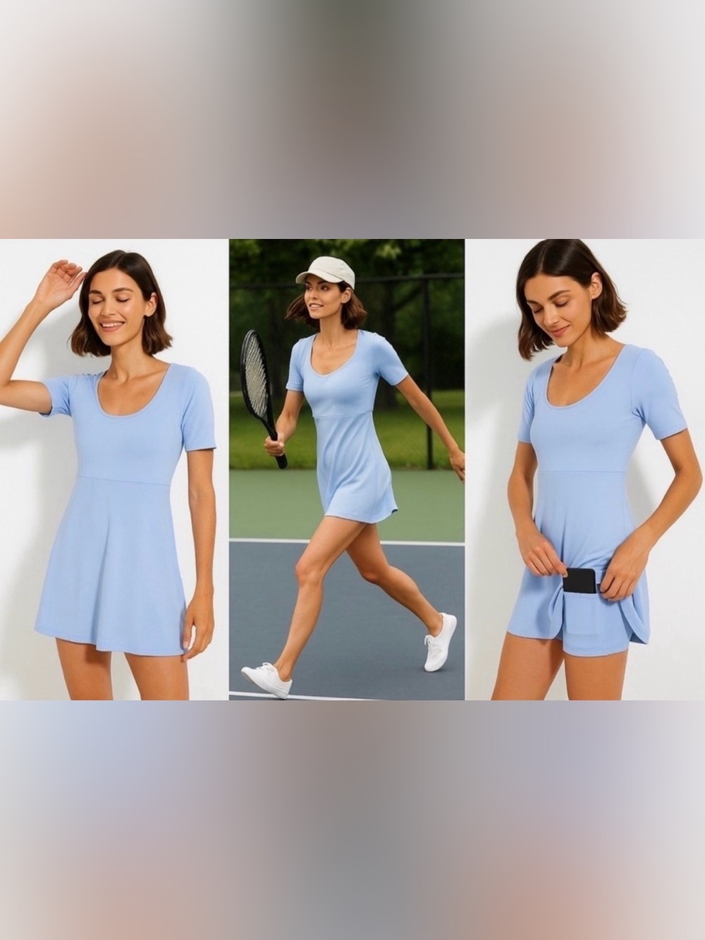Tuckernuck TNUCK Sport Rosemary Dress Light Blue XS NWT